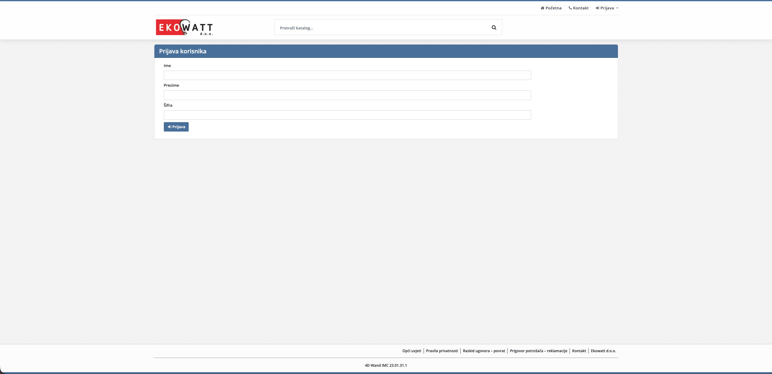 Ekowatt web katalog