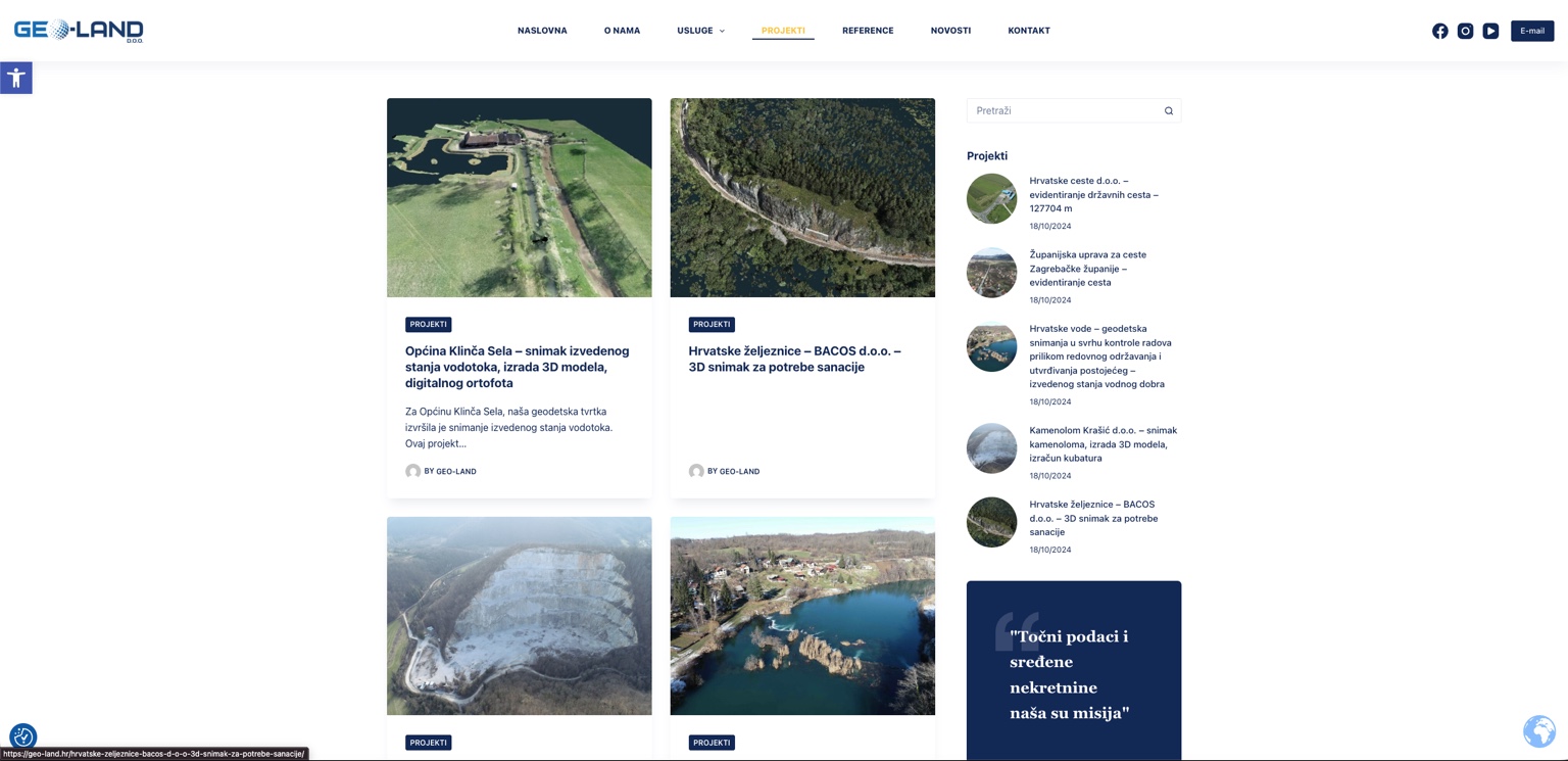 GEO-LAND projekti i reference