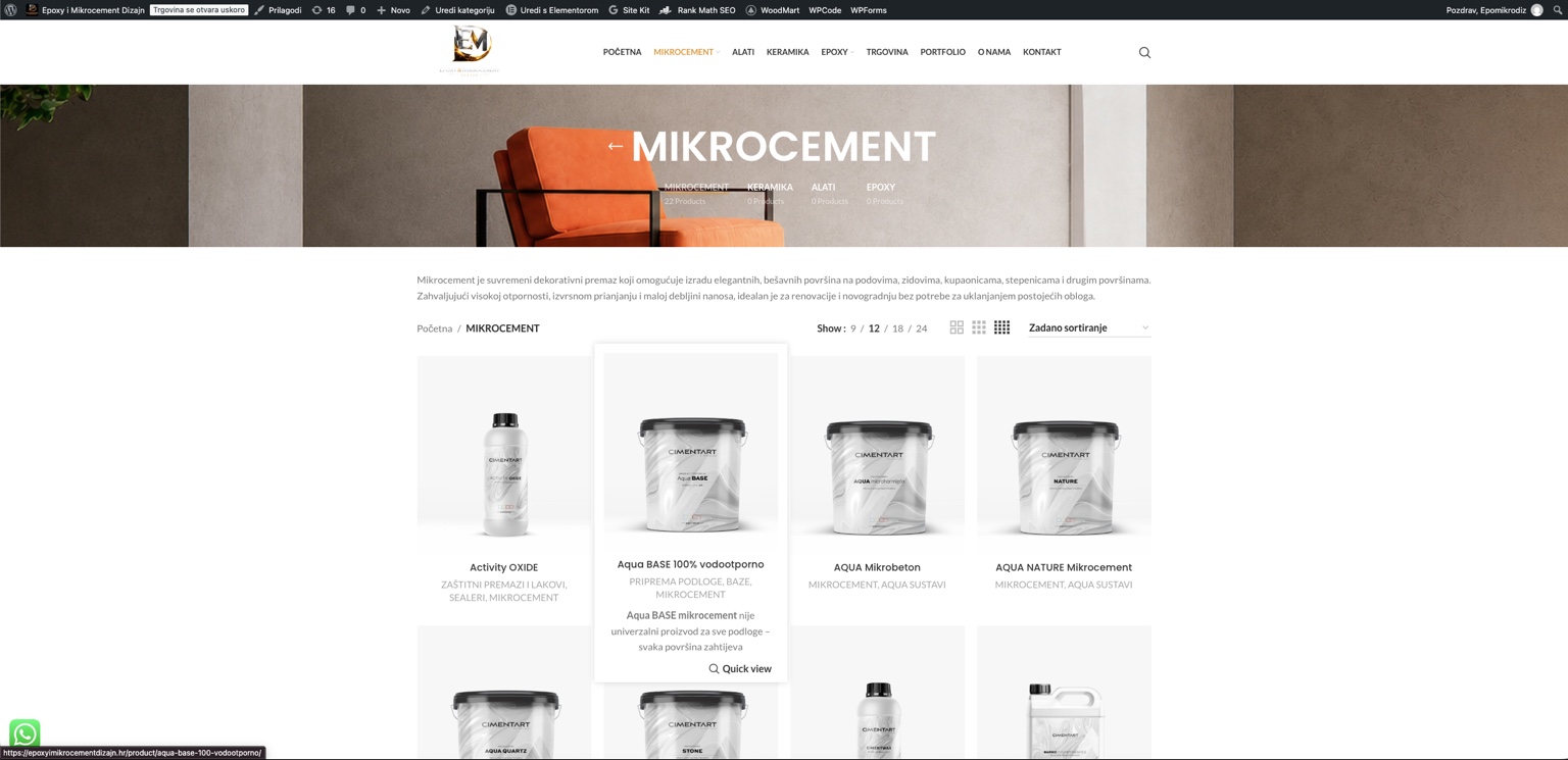 Epoxy i Mikrocement proizvodi